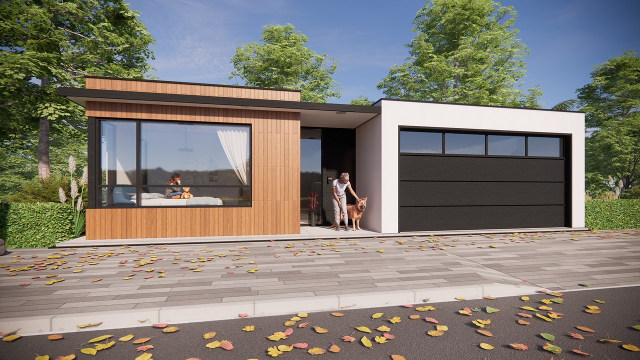 The Catulum 3D rendering — Single-Story