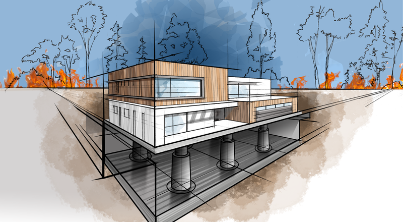HiberTec home lowering into underground vault